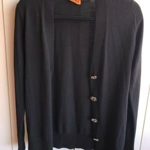 Tory Burch Cardigan Like New Black sz XS